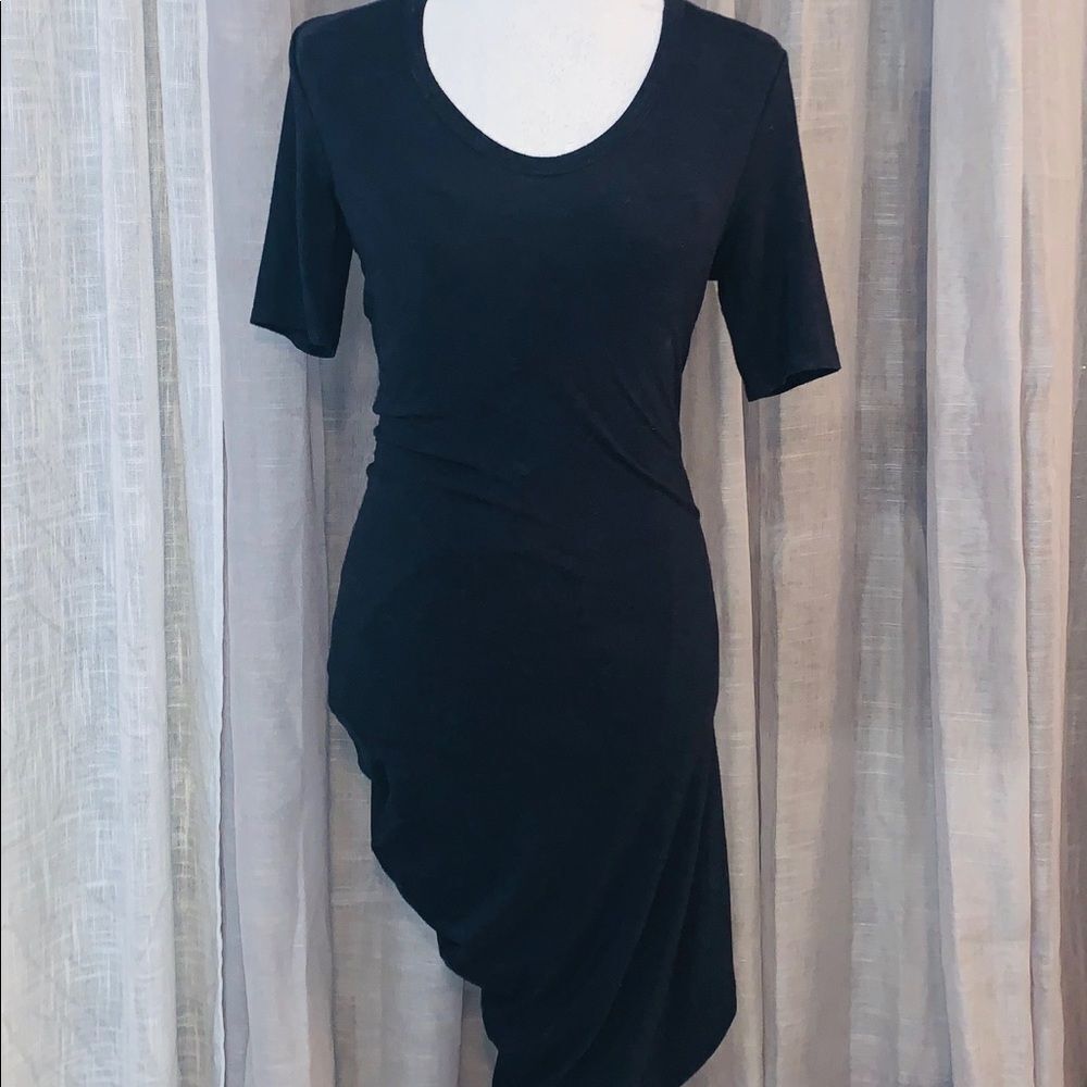 Alexander Wang Navy Asymmetrical Dress
